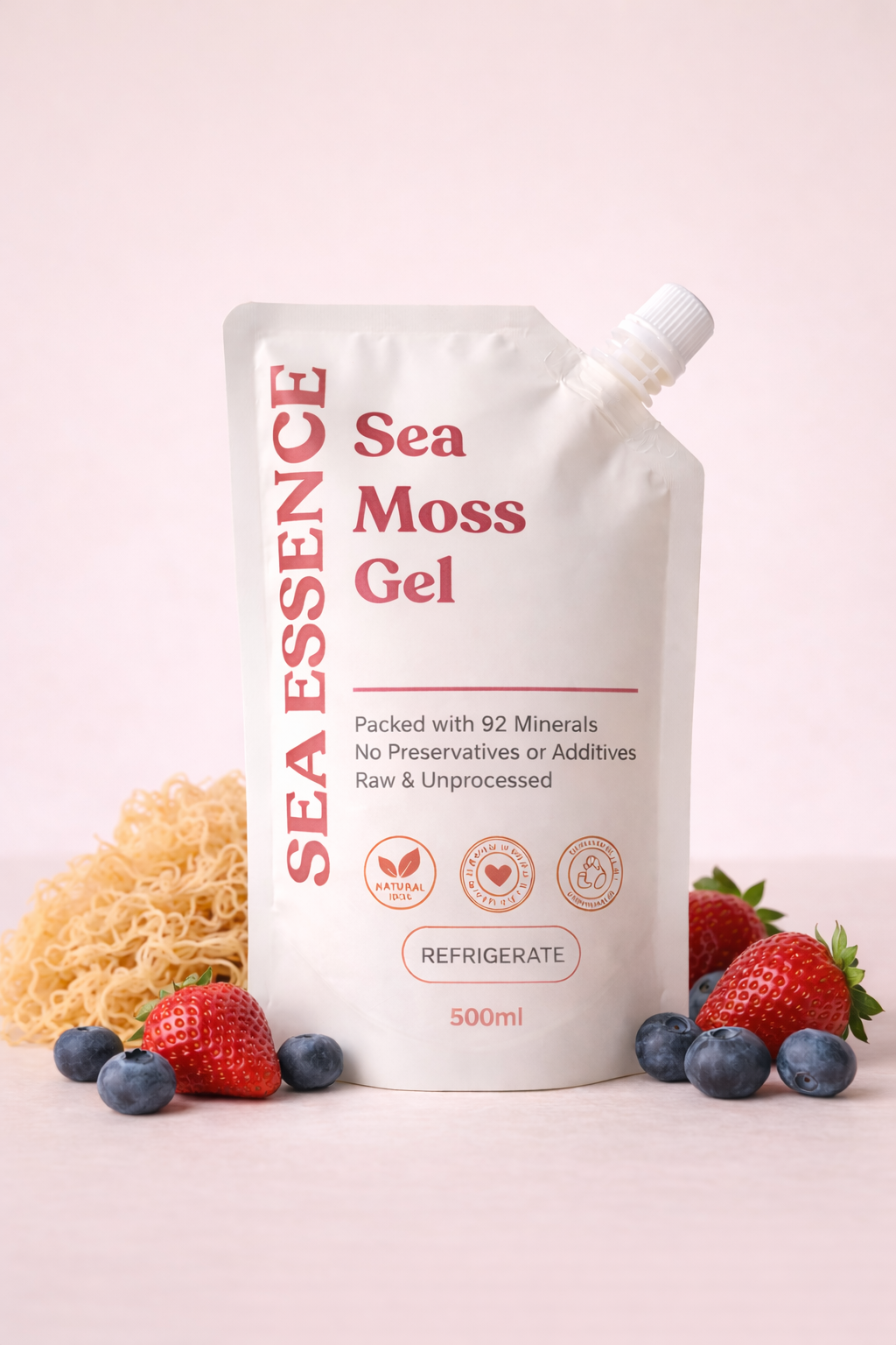 Breast Essence Gel 200g 3個セット Berry Blast Sea Moss Gel – Seaessence Essence Herbal LTD