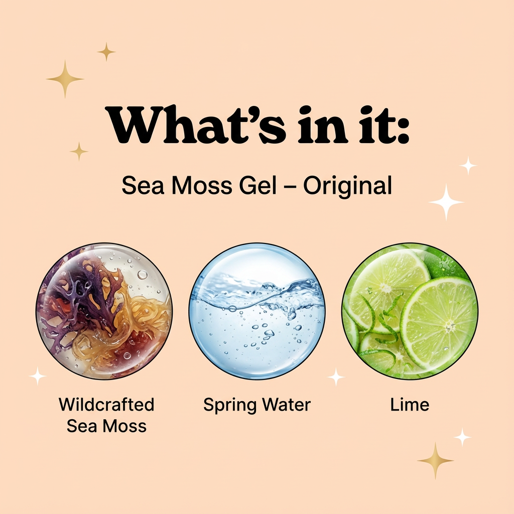 100% Original Gold  Sea Moss Gel