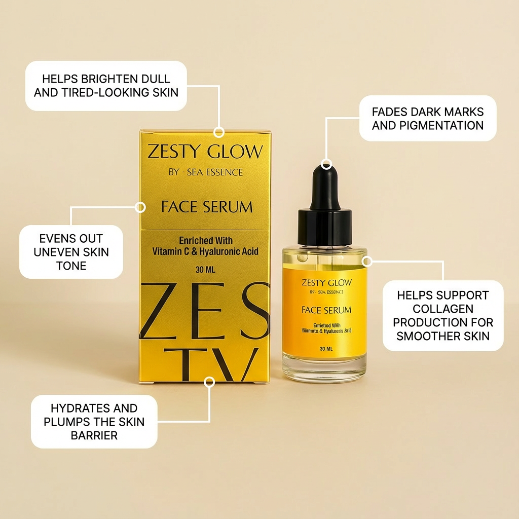 Vitamin C Face Serum 30ml – Seaessence Essence Herbal LTD