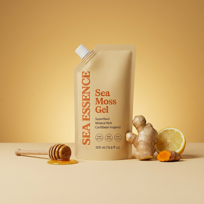 Honey, Turmeric And Ginger Sea Moss Gel – Seaessence Essence
