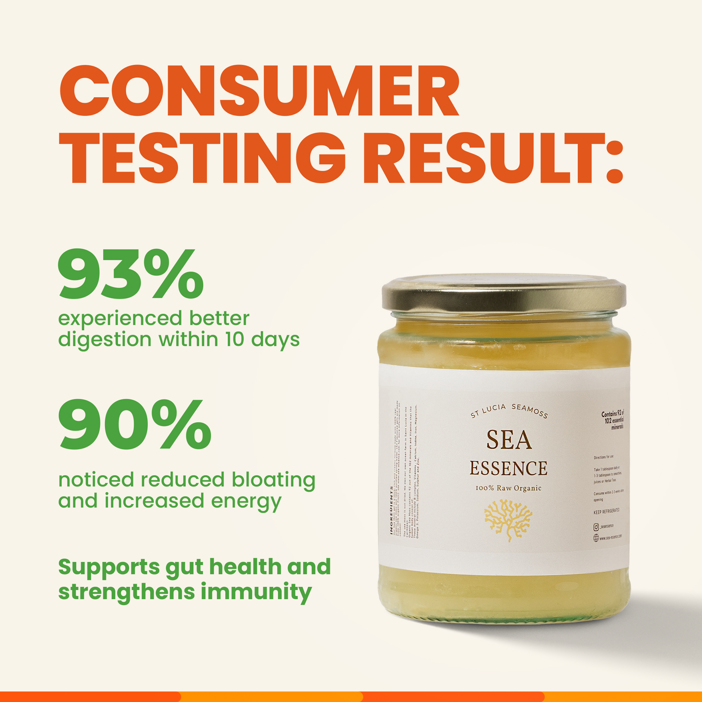 100% Original Gold  Sea Moss Gel