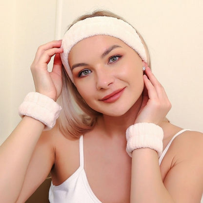 Spa Wrist &amp; Headband Set (3-Piece)