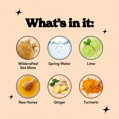 Honey, Turmeric And Ginger Sea Moss Gel